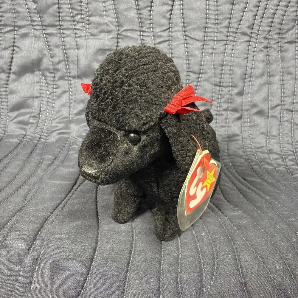 Ty Beanie Babies Collection GiGi Black Poodle Plush w/ Hang Tag 1998 MWMT
